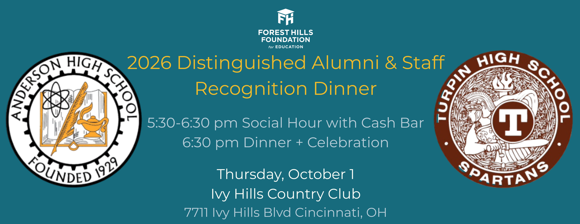 2026 Distinguished Alumni  & Staff Dinner